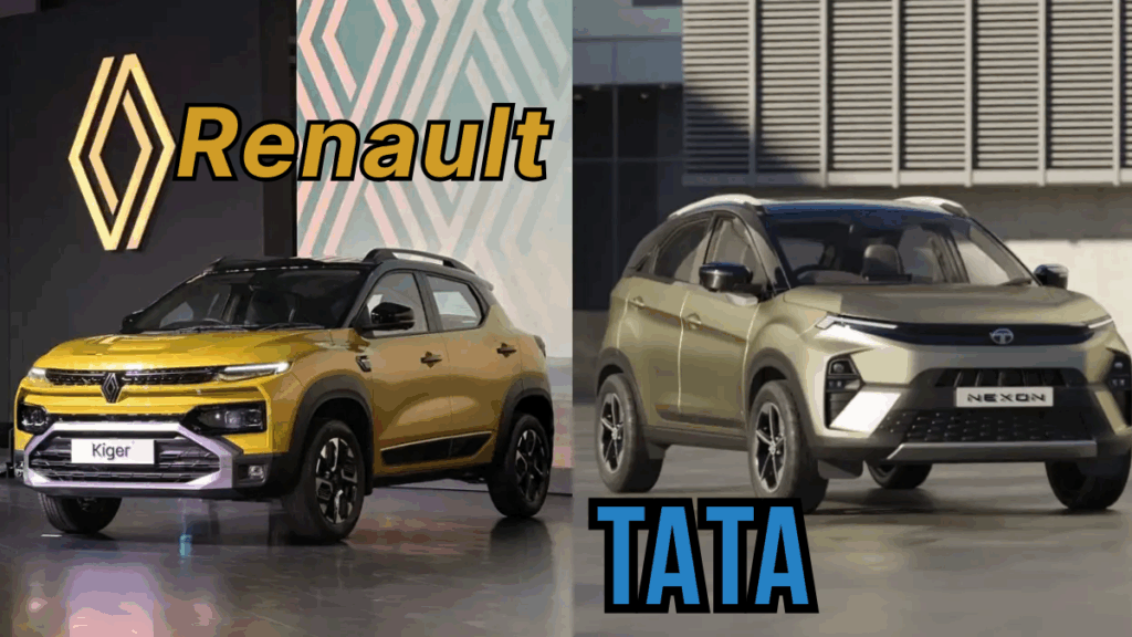 Renault Kiger Facelift vs Tata Nexon (2025)